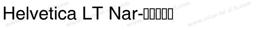 Helvetica LT Nar字体转换